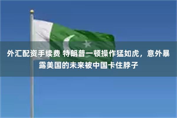 外汇配资手续费 特朗普一顿操作猛如虎，意外暴露美国的未来被中